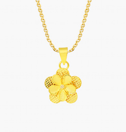 The Golden Flower Pendant